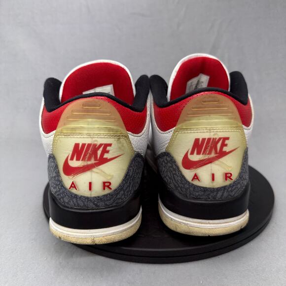 Nike Air Jordan 3 Retro Denim SE - Fire Red Men's Size 11 (CZ6431-100) - Picture 2 of 7